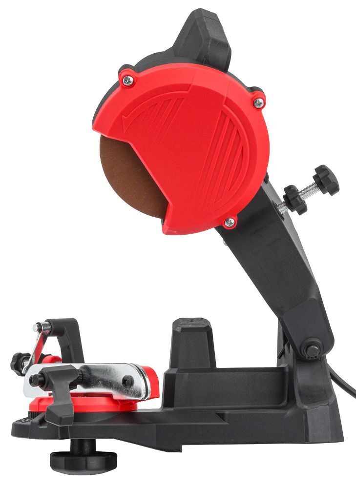Elektriskā ķēdes zāģu - motorzāģu ķēžu asināšanas iekārta 90W + 2 diski no Red Technic (RTOSL0049)