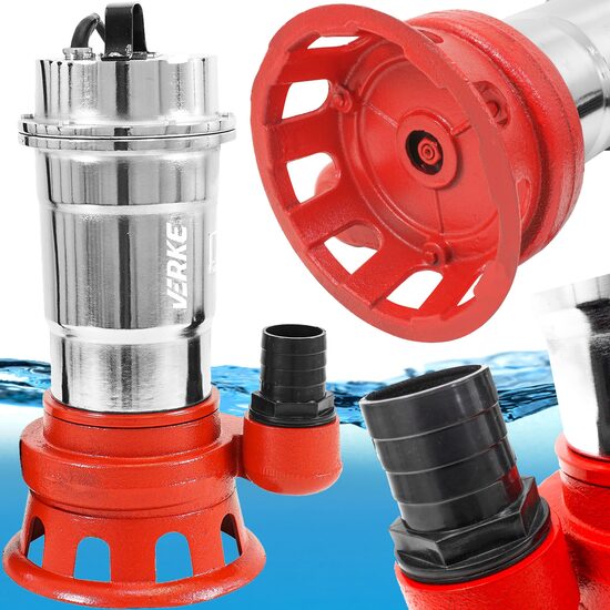 Sūknis čuguna, hromēts, iegremdējams, 750W, 15000l/h, (SK48034)