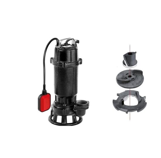 čuguna sūknis ar 750W drupinātāju (YT-85350) YATO